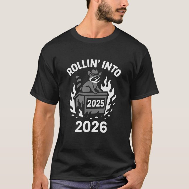 Camiseta Cute Rollin Into 2026 Skating Spirit Welcome  (Anverso)