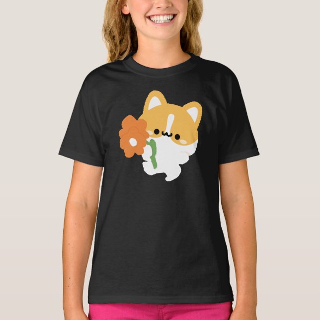 Camiseta Cute Romantic Corgi (Anverso)