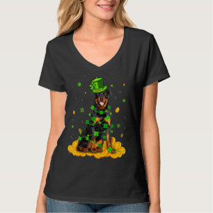 Camiseta Cute Rottweiler Dog St Patricks Day Irlandés Shamr