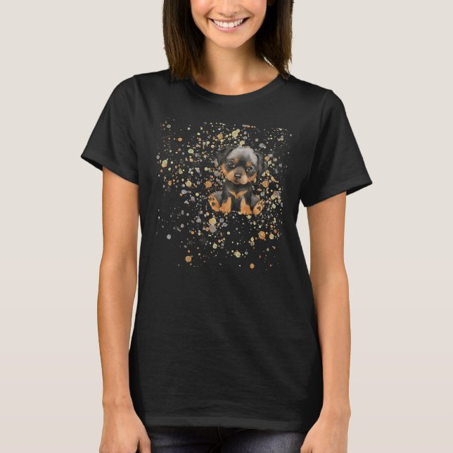Camiseta Cute Rottweiler Puppy (Anverso)