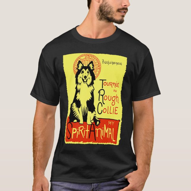 Camiseta Cute Rough Collie Rough Haired Collie Dog (Anverso)