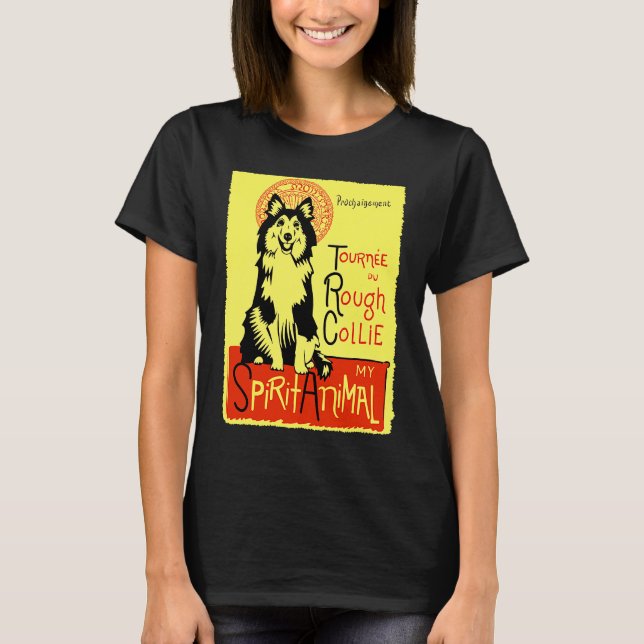 Camiseta Cute Rough Collie Rough Haired Collie Dog (Anverso)