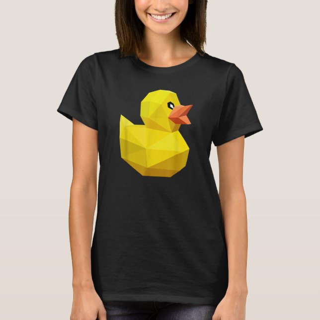 Camiseta Cute Rubber Duck   Bird Geometric Abstract Ducky (Anverso)
