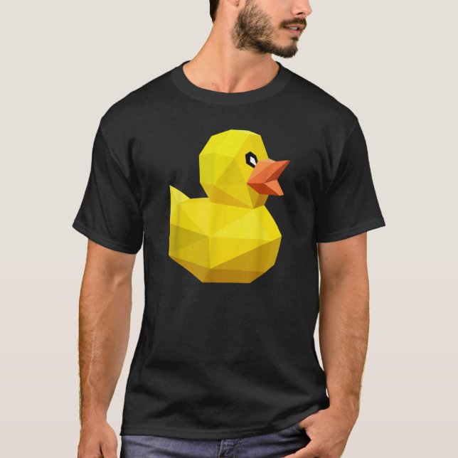 Camiseta Cute Rubber Duck   Bird Geometric Abstract Ducky (Anverso)