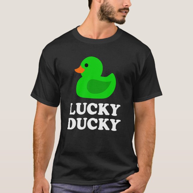 Camiseta Cute Rubber Duck Lucky Ducky Quack Cool Animal Gra (Anverso)