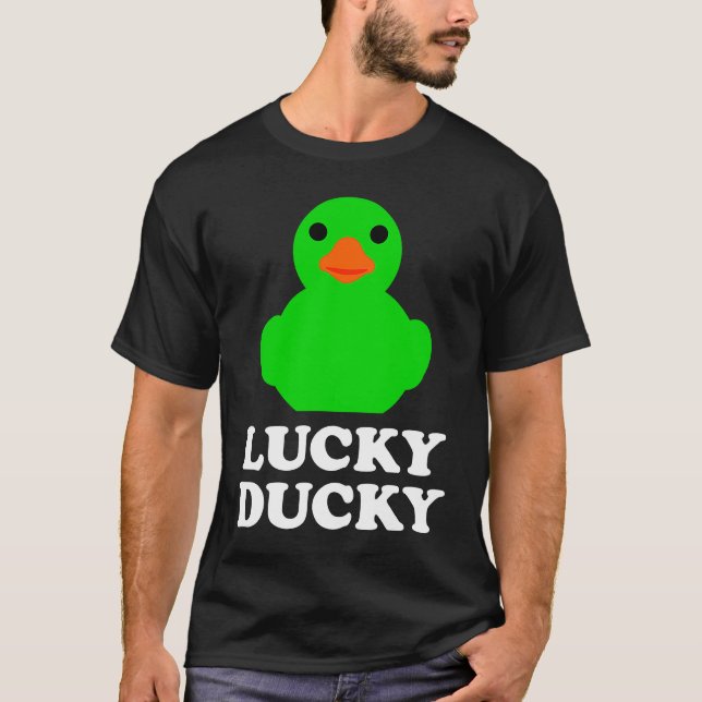 Camiseta Cute Rubber Duck Lucky Ducky Quack Cool Animal Gra (Anverso)
