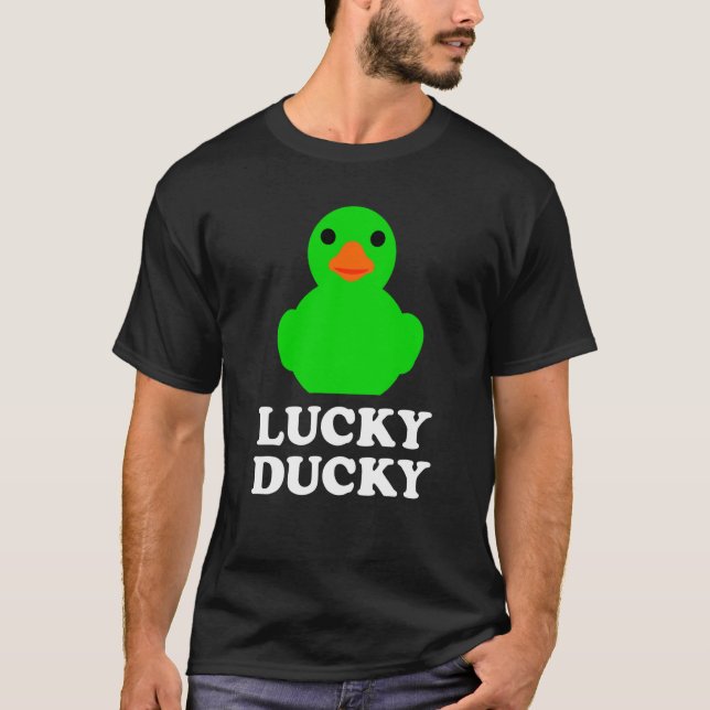 Camiseta Cute Rubber Duck Lucky Ducky Quack Cool Animal Gra (Anverso)