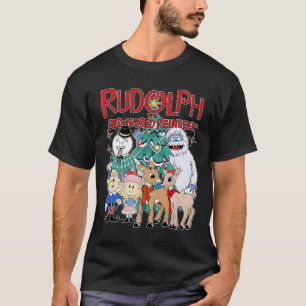 Camiseta Cute Rudolph El Reno de Nariz Roja Específico de N