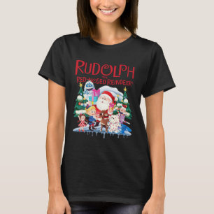 Camiseta Cute Rudolph La especificación de los Navidades de