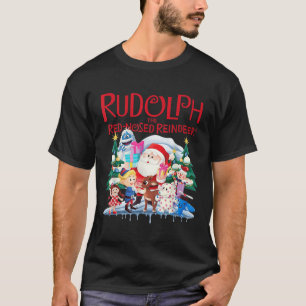 Camiseta Cute Rudolph La especificación de los Navidades de