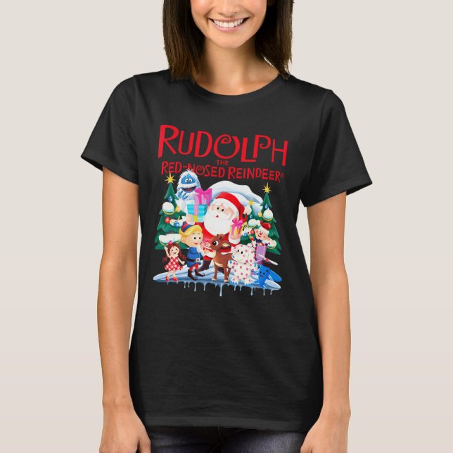 Camiseta Cute Rudolph The Red Nosed Reindeer Christmas Spec (Anverso)
