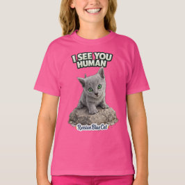 Camiseta Cute Russian Blue Kitten – Funny Quote