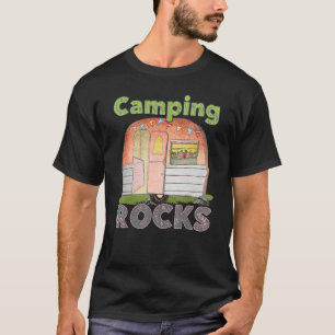 Camiseta Cute Rv Camper Camping Rocks