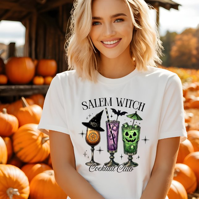 Camiseta Cute Salem Witch Cocktail Club Halloween Tshirt (Subido por el creador)