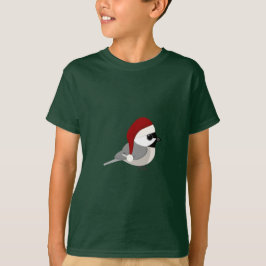 Camiseta Cute Santa Chickadee