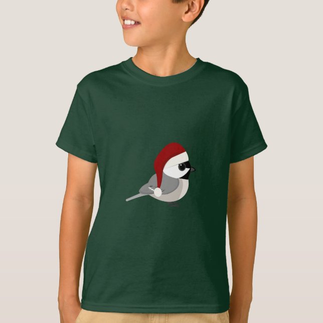 Camiseta Cute Santa Chickadee (Anverso)