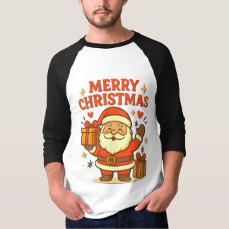 Camiseta  Cute Santa Claus Christmas Art –  Merry Christmas