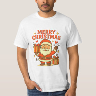 Camiseta  Cute Santa Claus Christmas Art –  Merry Christmas