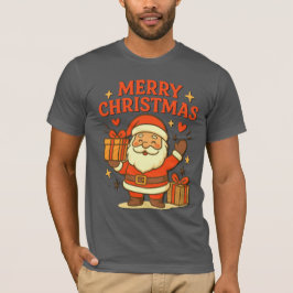 Camiseta  Cute Santa Claus Christmas Art –  Merry Christmas