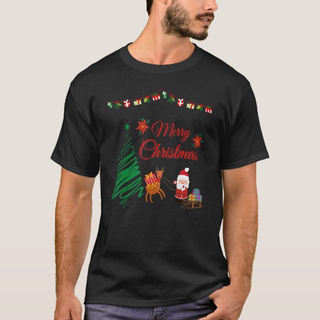 Camiseta Cute Santa Claus Merry Christmas (Anverso)