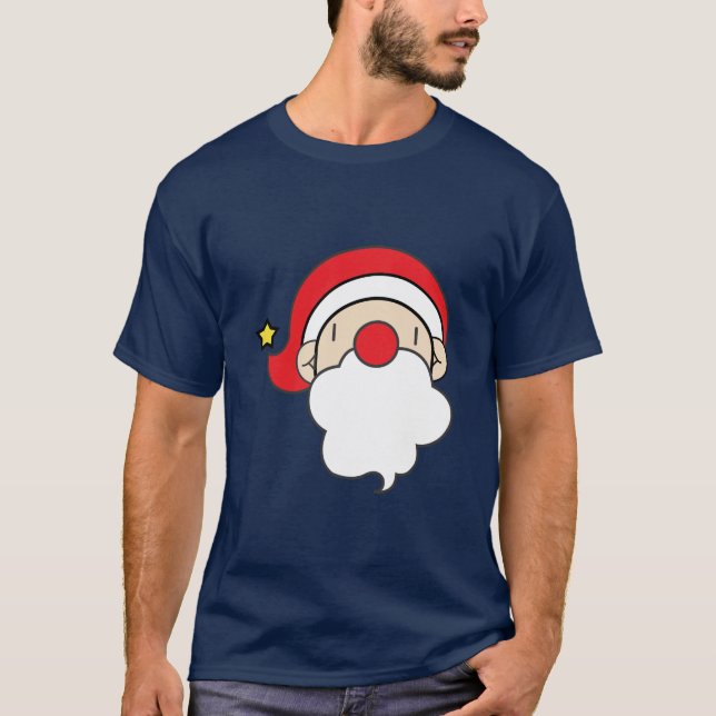 Camiseta Cute Santa Face (Anverso)