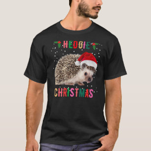 Camiseta Cute Santa Hat Hedgehog Navidad