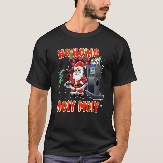 Camiseta Cute Santa Meme  Christmas Santa Gas Pump (Anverso)