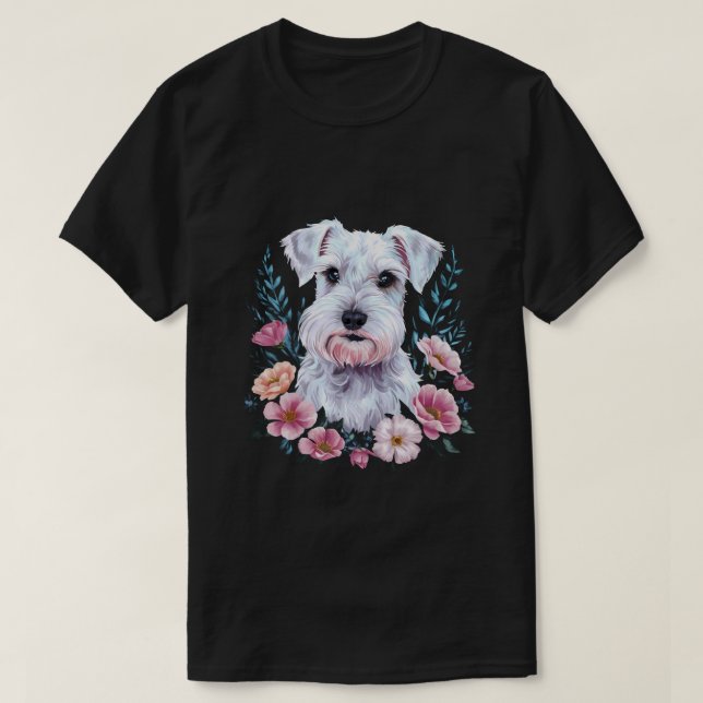 Camiseta Cute Schnauzer (Diseño del anverso)