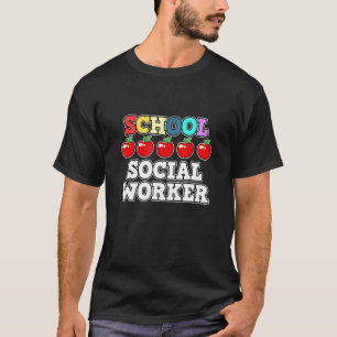Camiseta Cute School Social Worker Social Work Mes Gráfico