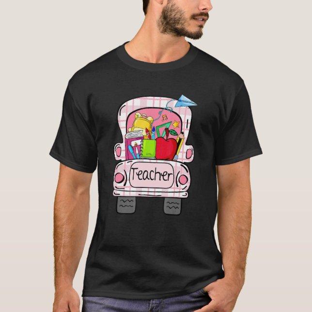 Camiseta Cute School Teacher Life Back To School School Tru (Anverso)