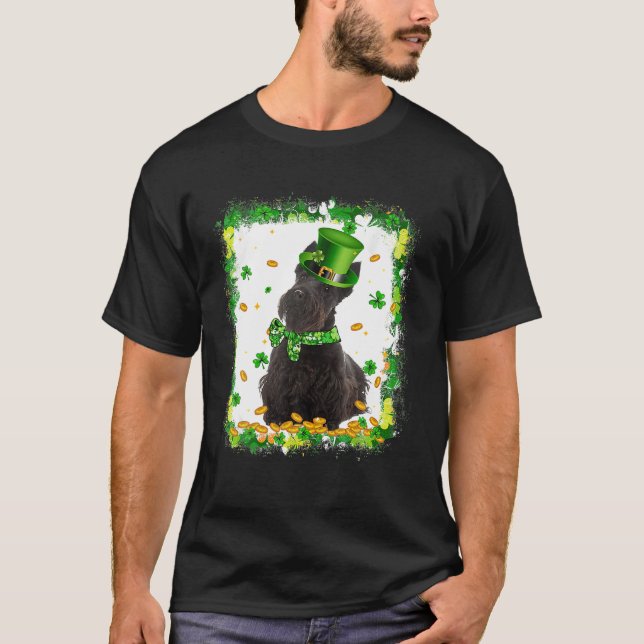 Camiseta Cute Scottish Terrier Dog St Patricks Day Irlandés (Anverso)
