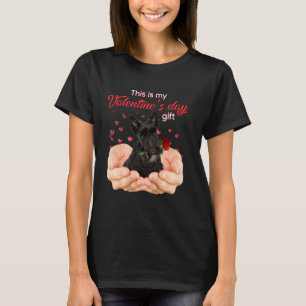 Camiseta Cute Scottish Terrier Este Es Mi Día De San Valent