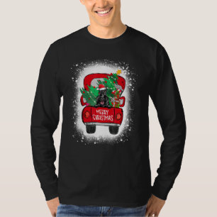 Camiseta Cute Scottish Terrier Truck Merry Christmas Bleach