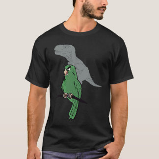 Camiseta Cute Screaming Parrot Funny T Rex Dinosaur