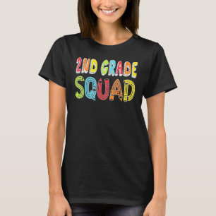Camiseta Cute Second Grade Squad Teacher Kids Vuelta Al Co