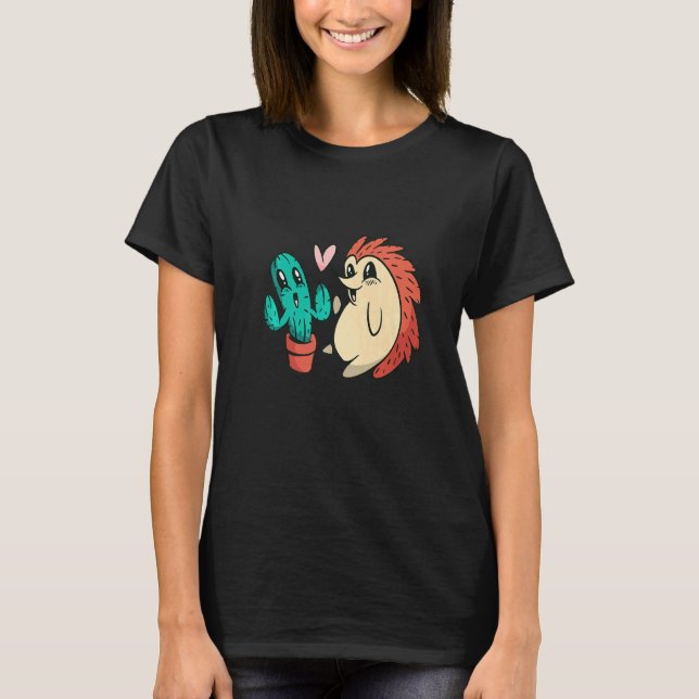 Camiseta Cute Serape Cactus And Hedgehog Cactus plants Mexi (Anverso)