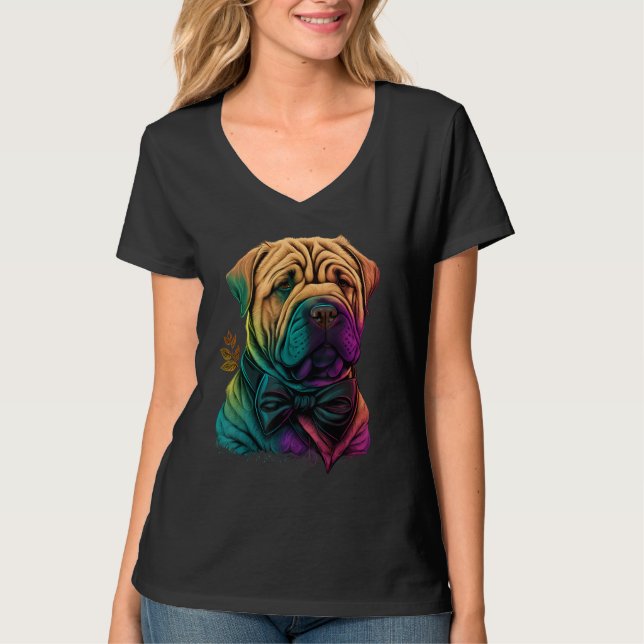 Camiseta Cute Shar Pei Dog on Shar Pei  1 (Anverso)