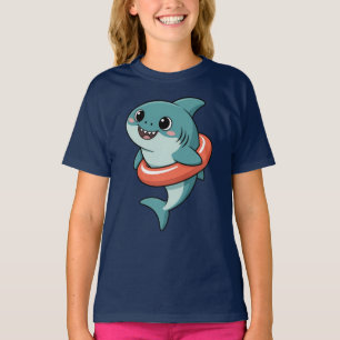 Camiseta Cute Shark Baby Con Flotador   Niños