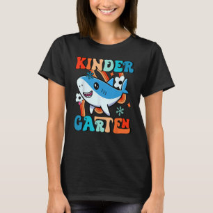 Camiseta Cute Shark Hello Kindergarten Primer Día De La Esc