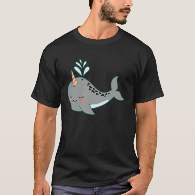 Camiseta cute shark sharks funny baby swimming (Anverso)