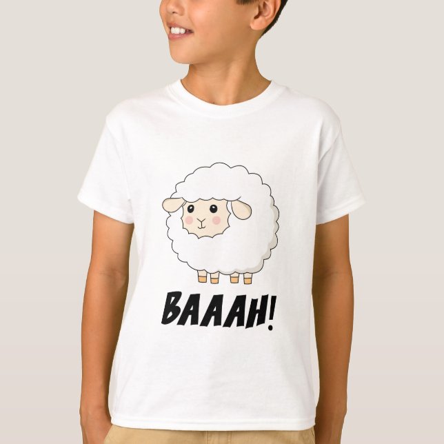 Camiseta Cute Sheep Baaah (Anverso)