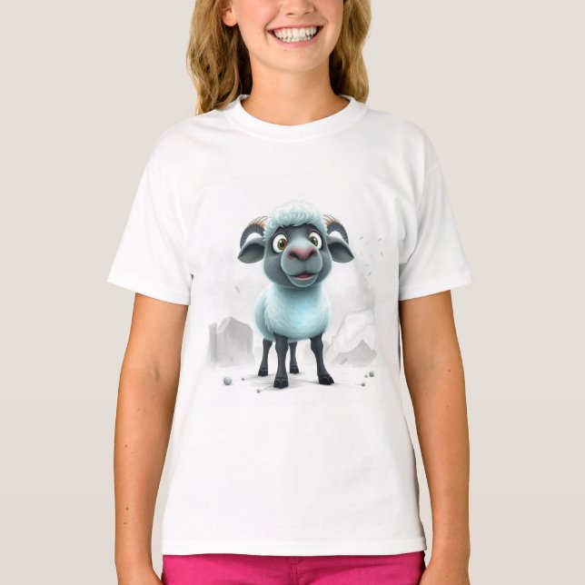 Camiseta Cute Sheep Cozy Design (Anverso)