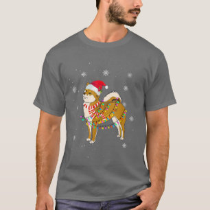 Camiseta Cute Shiba Inu Christmas Dog Lights Christmas