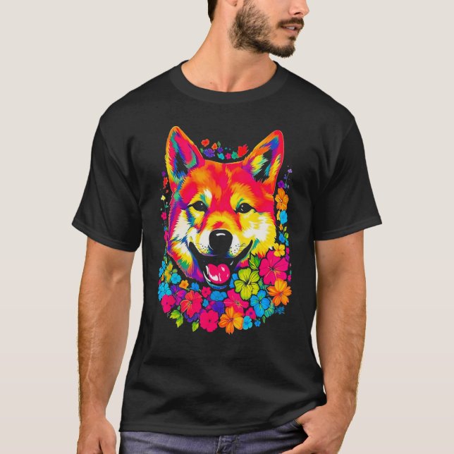 Camiseta Cute Shiba Inu Dog (Anverso)