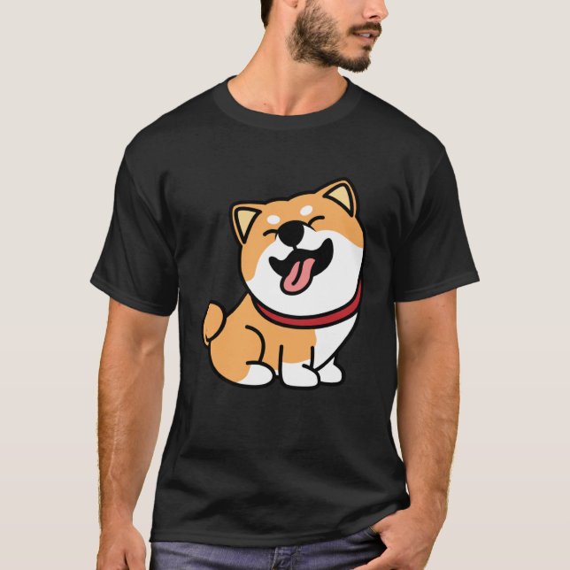 Camiseta Cute Shiba Inu Dog (Anverso)