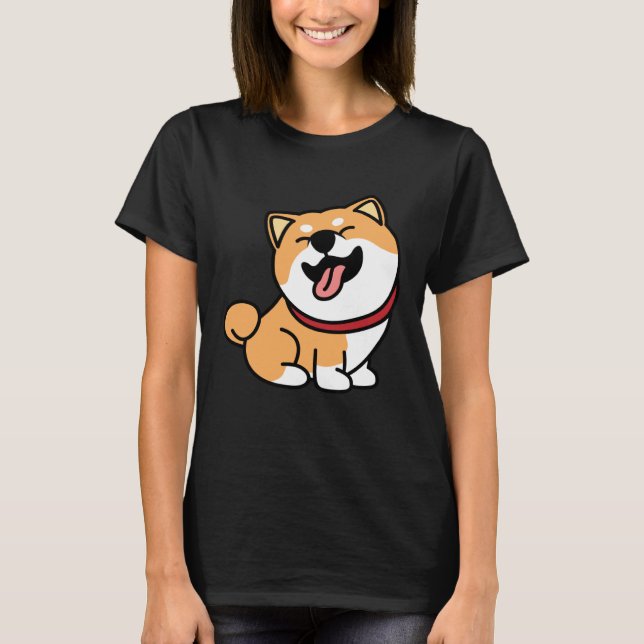 Camiseta Cute Shiba Inu Dog (Anverso)