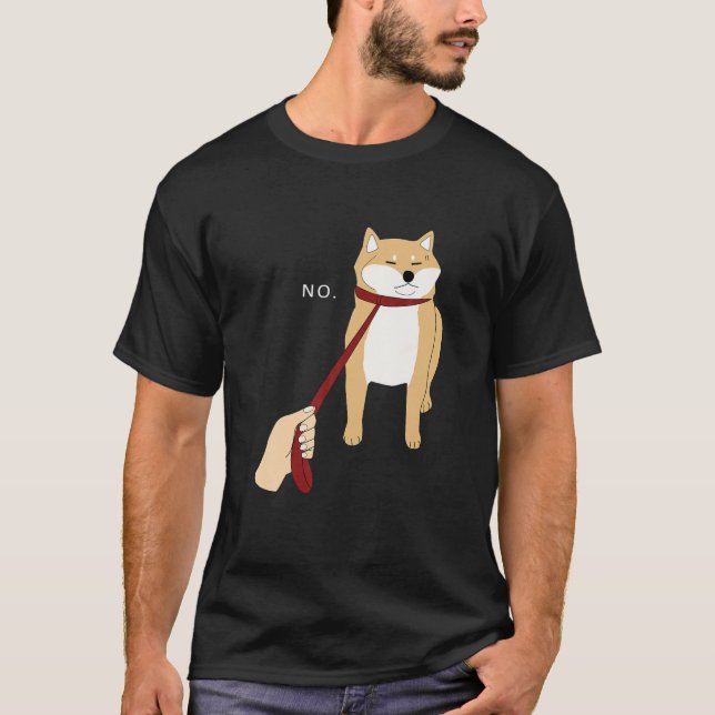 Camiseta Cute Shiba Inu Nope - Doge Meme B (Anverso)