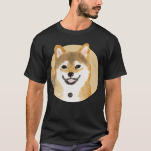 Camiseta Cute Shiba Inu Perro pintura japonesa mínimo