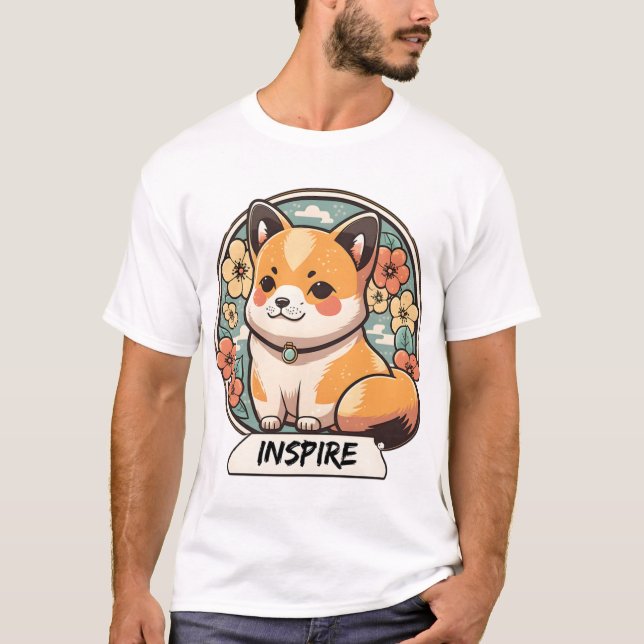 Camiseta Cute Shiba Inu Pup (Anverso)