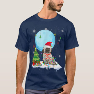 Camiseta Cute Shih Tzu Christmas Dog Lights Lover Tee 